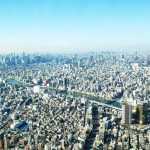 Aerial view of Tokyo, Japan